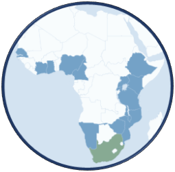 Africa map round